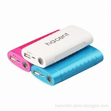 6,000mAh Classical Colorful Rechargeable Power Banks, 1,00 x 50 x 18mm Thickness
